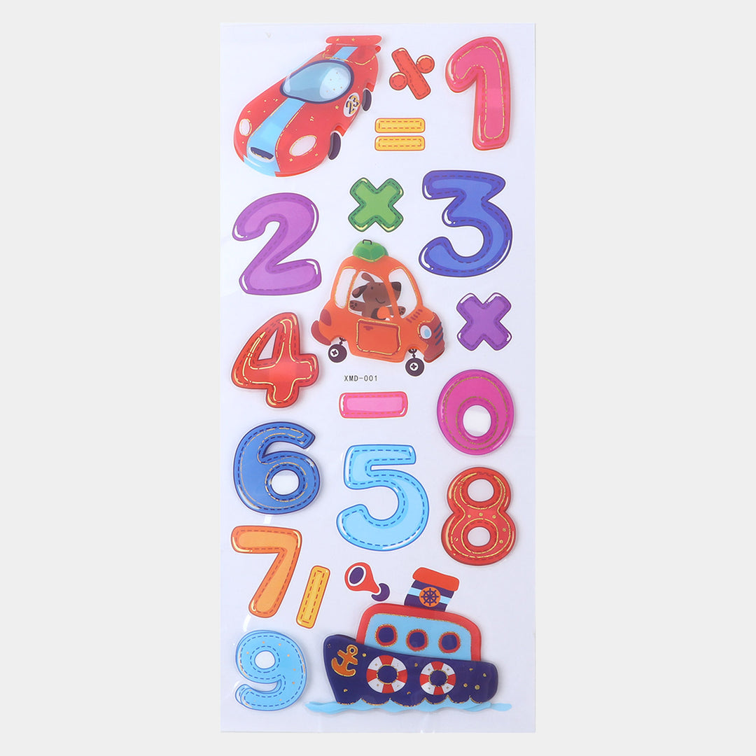 Kids Room Decor Alphanumeric Sticker