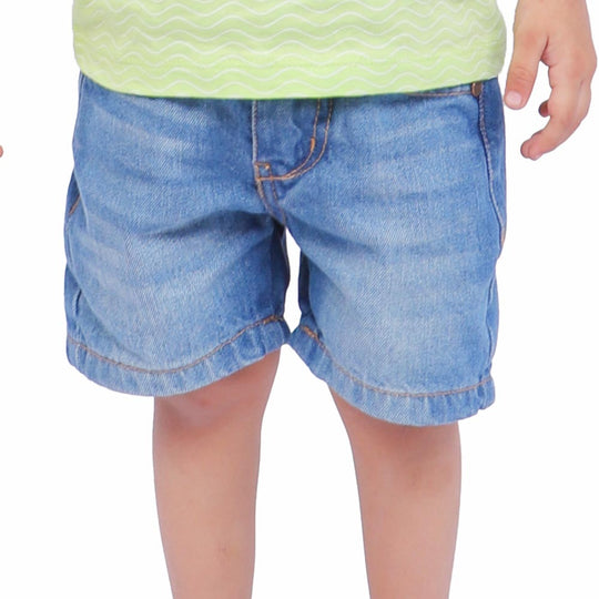 Boys Short Denim Basic Cc - Light Blue
