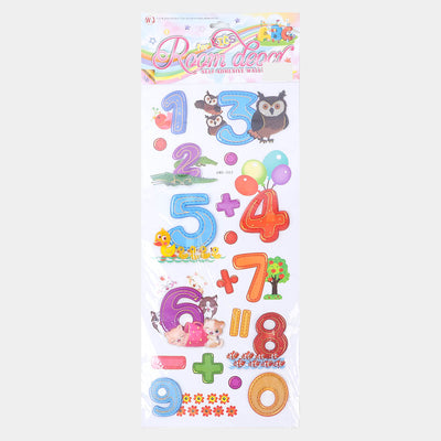 Kids Room Decor Alphanumeric Sticker