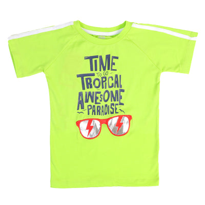 Boys T-Shirt H/S Paradise -Green