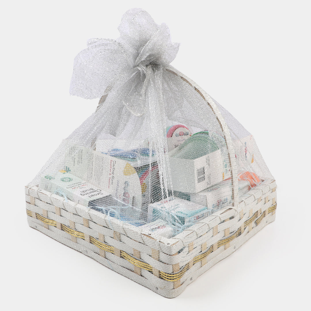 11 PCs Cuddles Set Baby Gift Basket | Blue