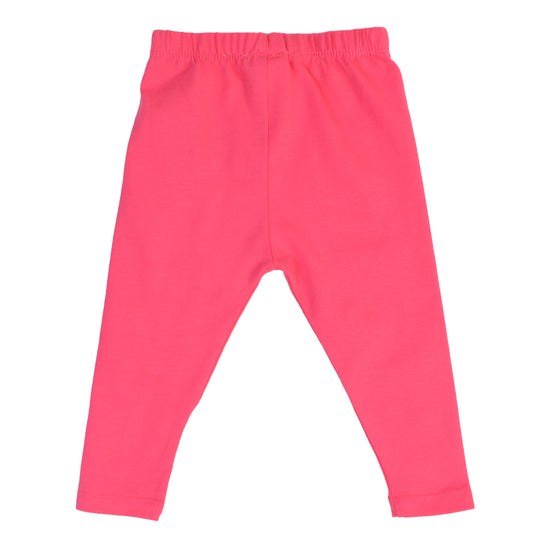 Infant Girls Plain Basic T-Hot Pink