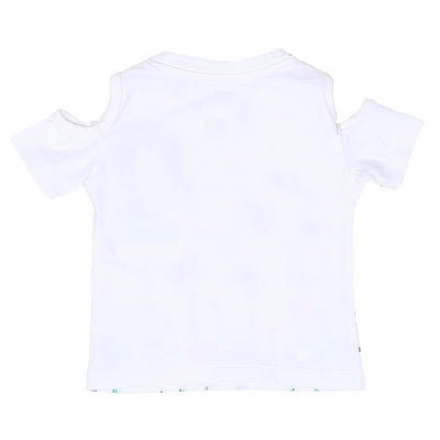 Infant Girls T-Shirt Explore More - White
