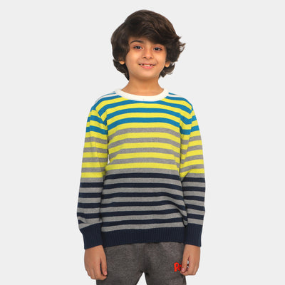 Boys Winter Sweater Groovy Stripe