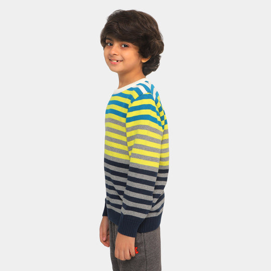 Boys Winter Sweater Groovy Stripe