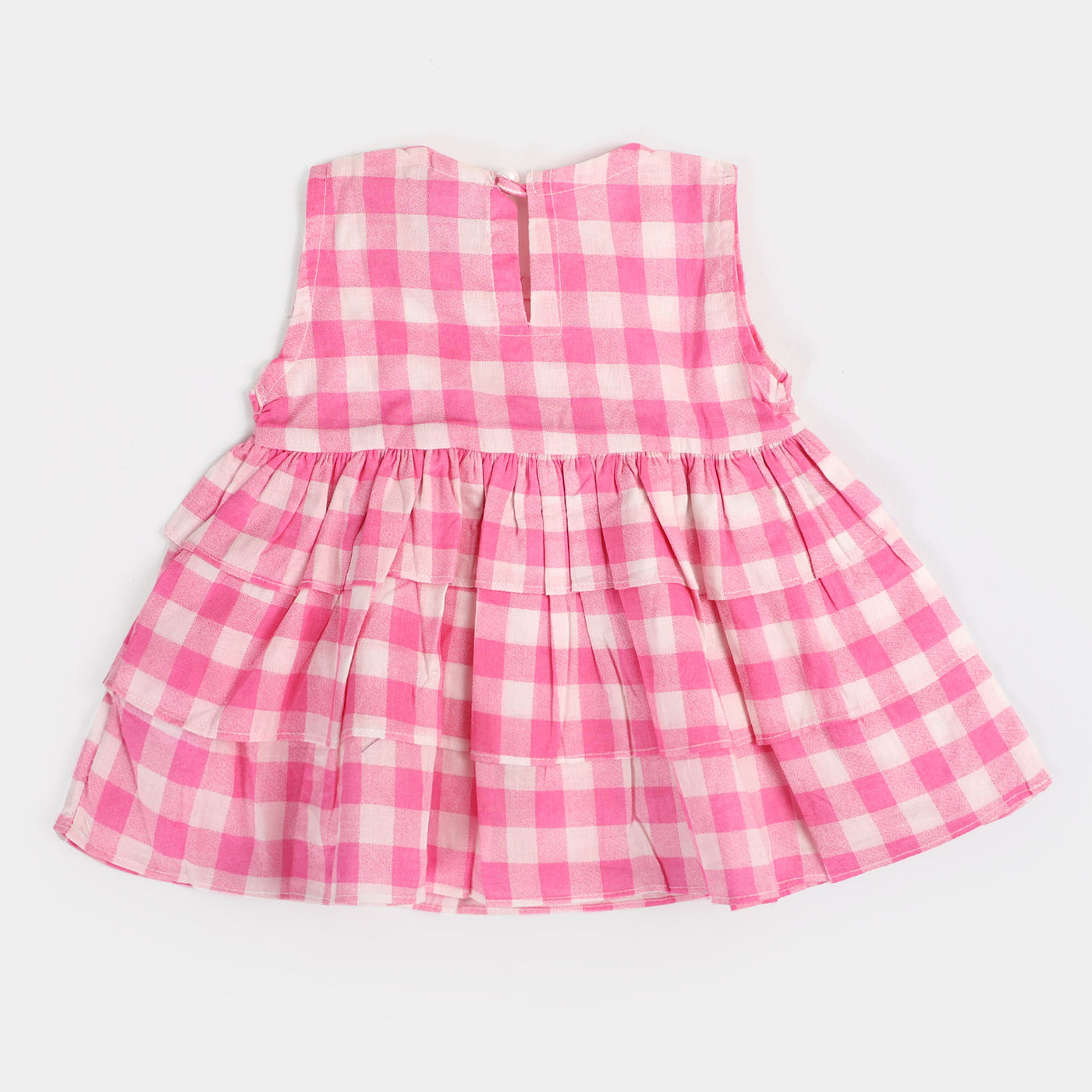 Infant Girls Cotton Casual Top Checks - Pink