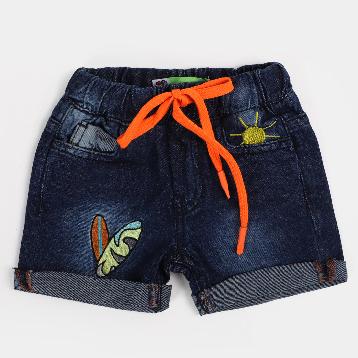 Infant Boys Denim Short Surfboards | Dark Blue