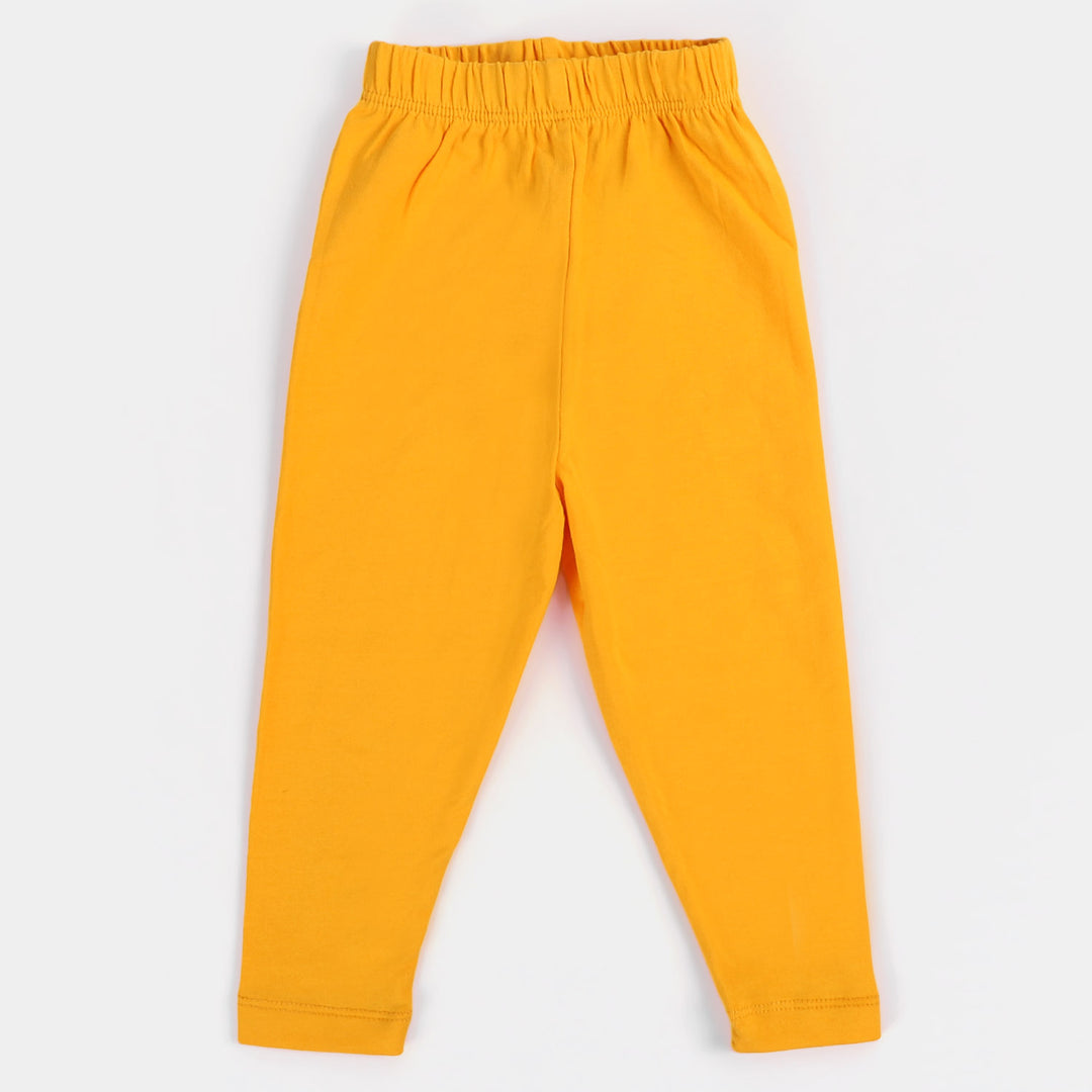 Infant Girls Plain Tights-Citrus