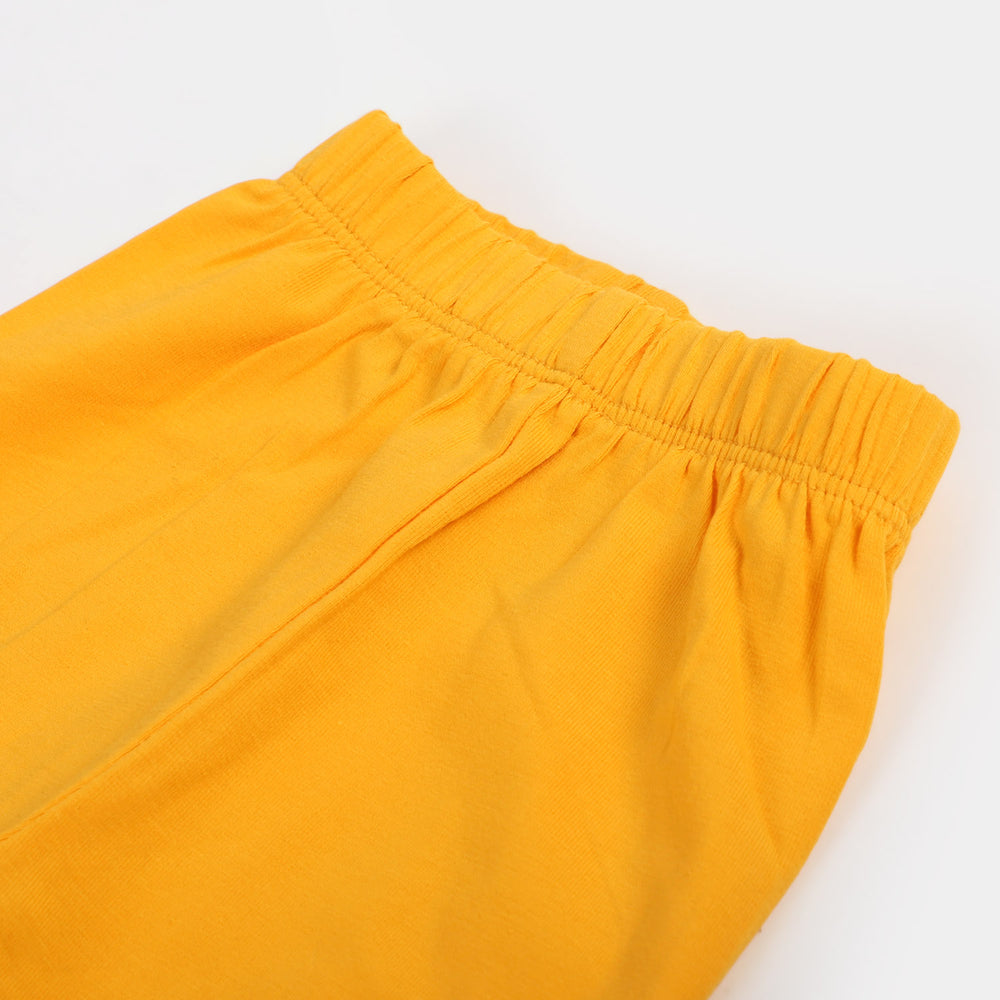 Infant Girls Plain Tights-Citrus