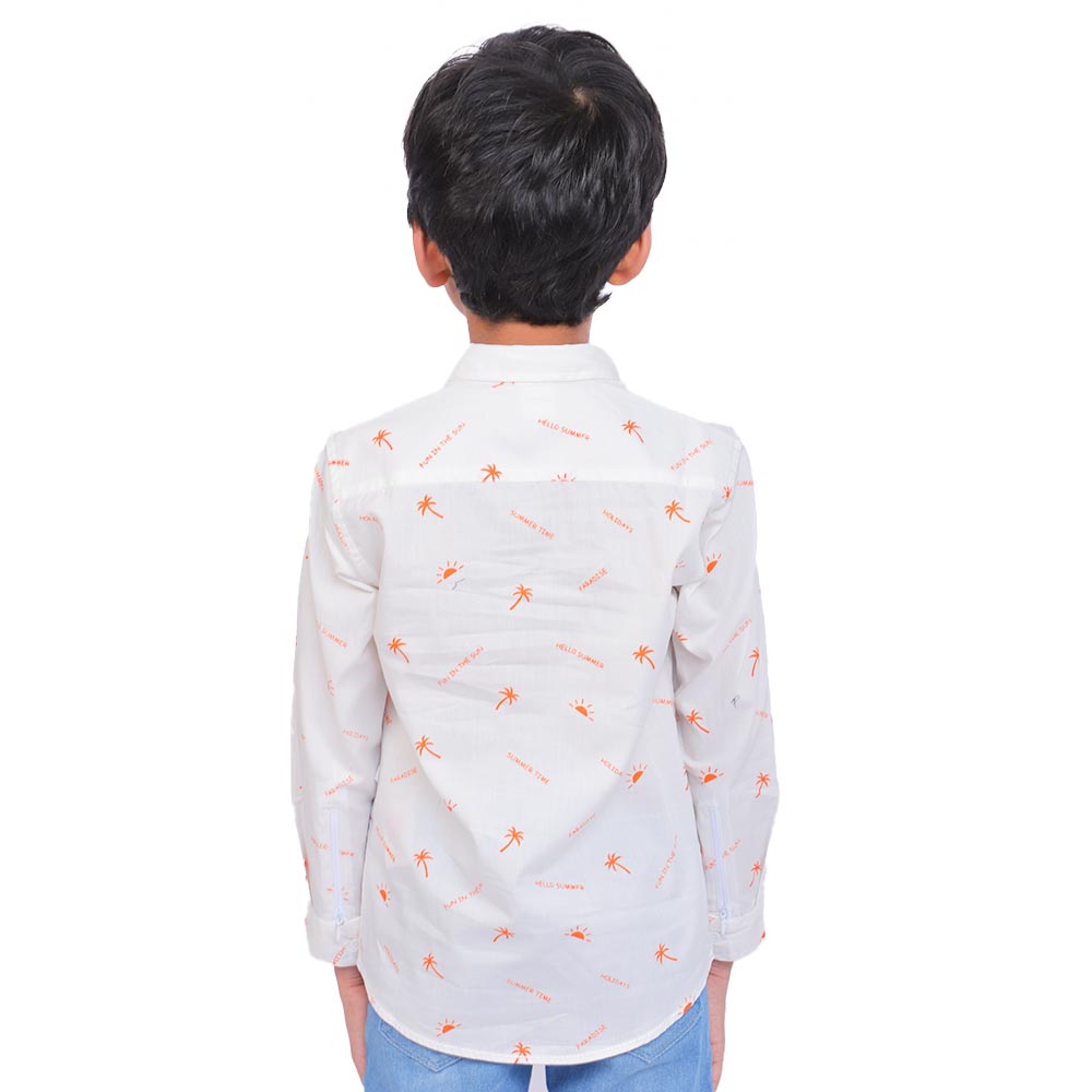 Boys Casual Shirt - White