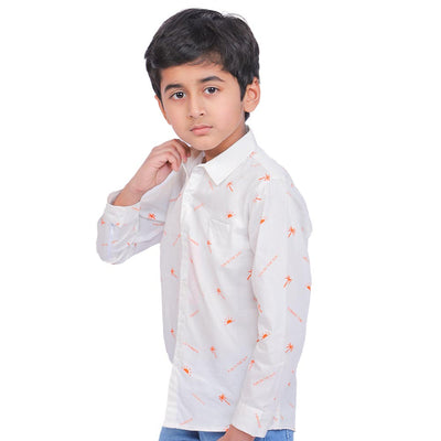 Boys Casual Shirt - White