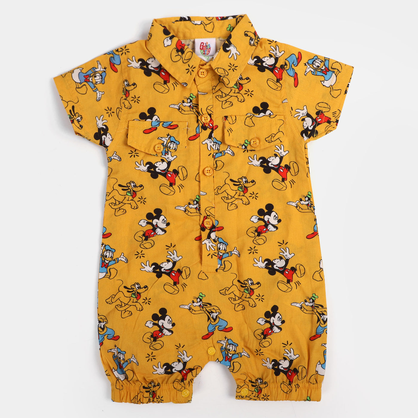 Infant Boys Woven Romper Character | Citrus