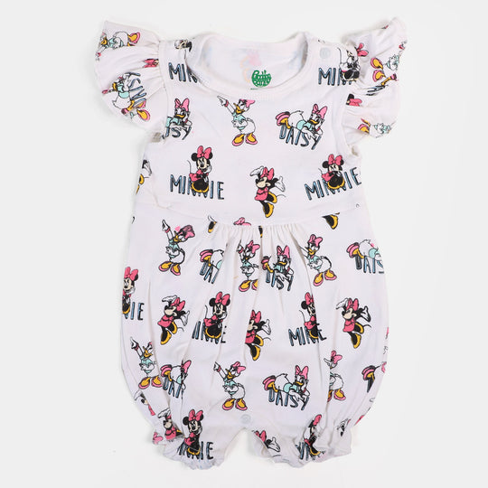 Infant Girls Knitted Romper Character | B.White