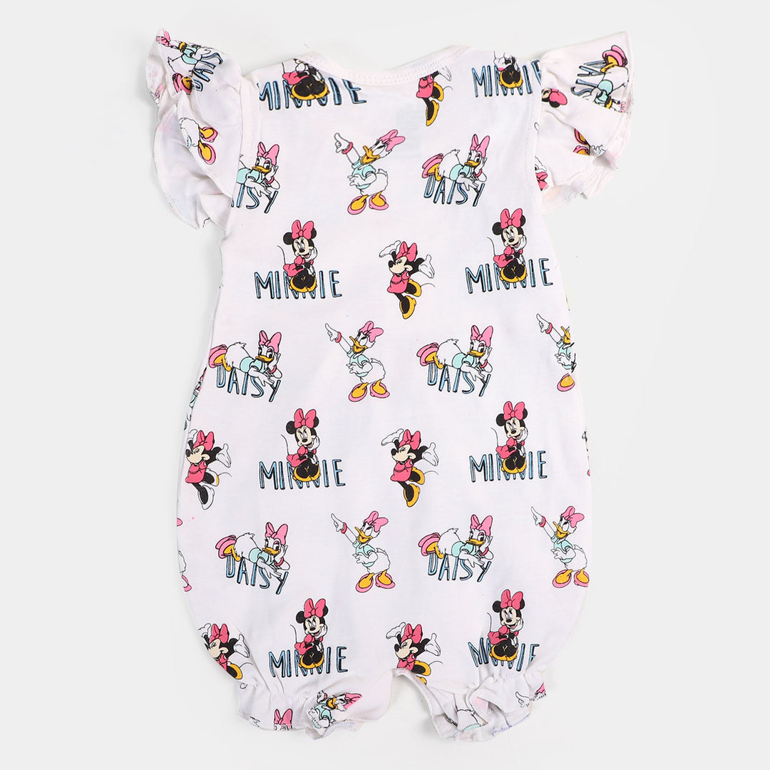 Infant Girls Knitted Romper Character | B.White