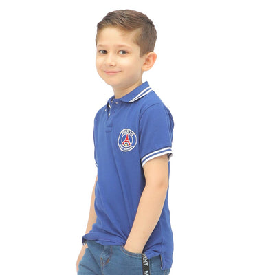 Boys Polo T-Shirt - S Blue