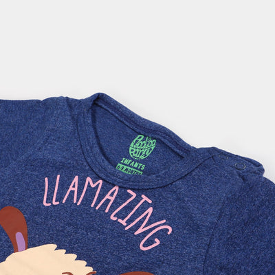 Infant Girls T-Shirt Amazing | Navy