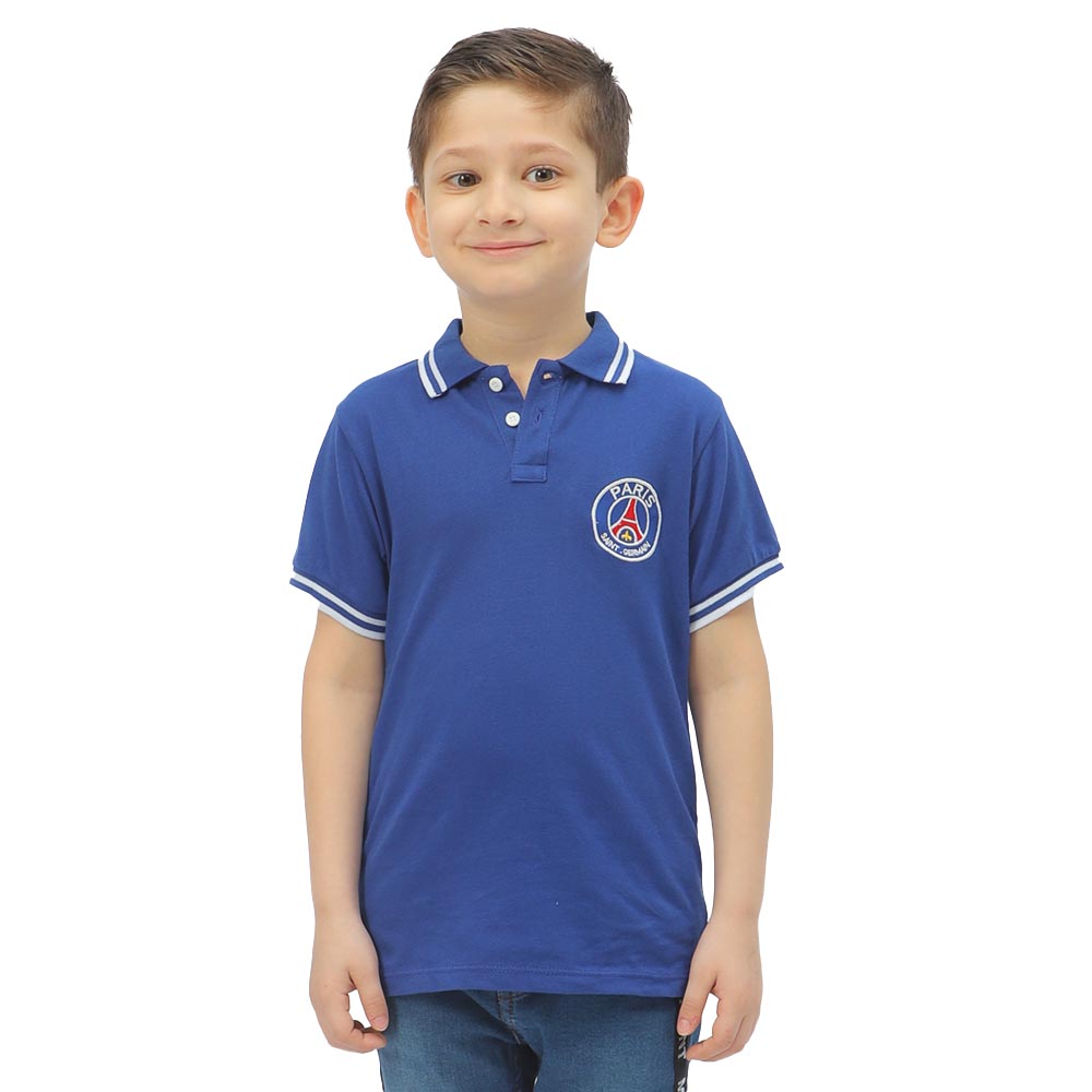 Boys Polo T-Shirt - S Blue