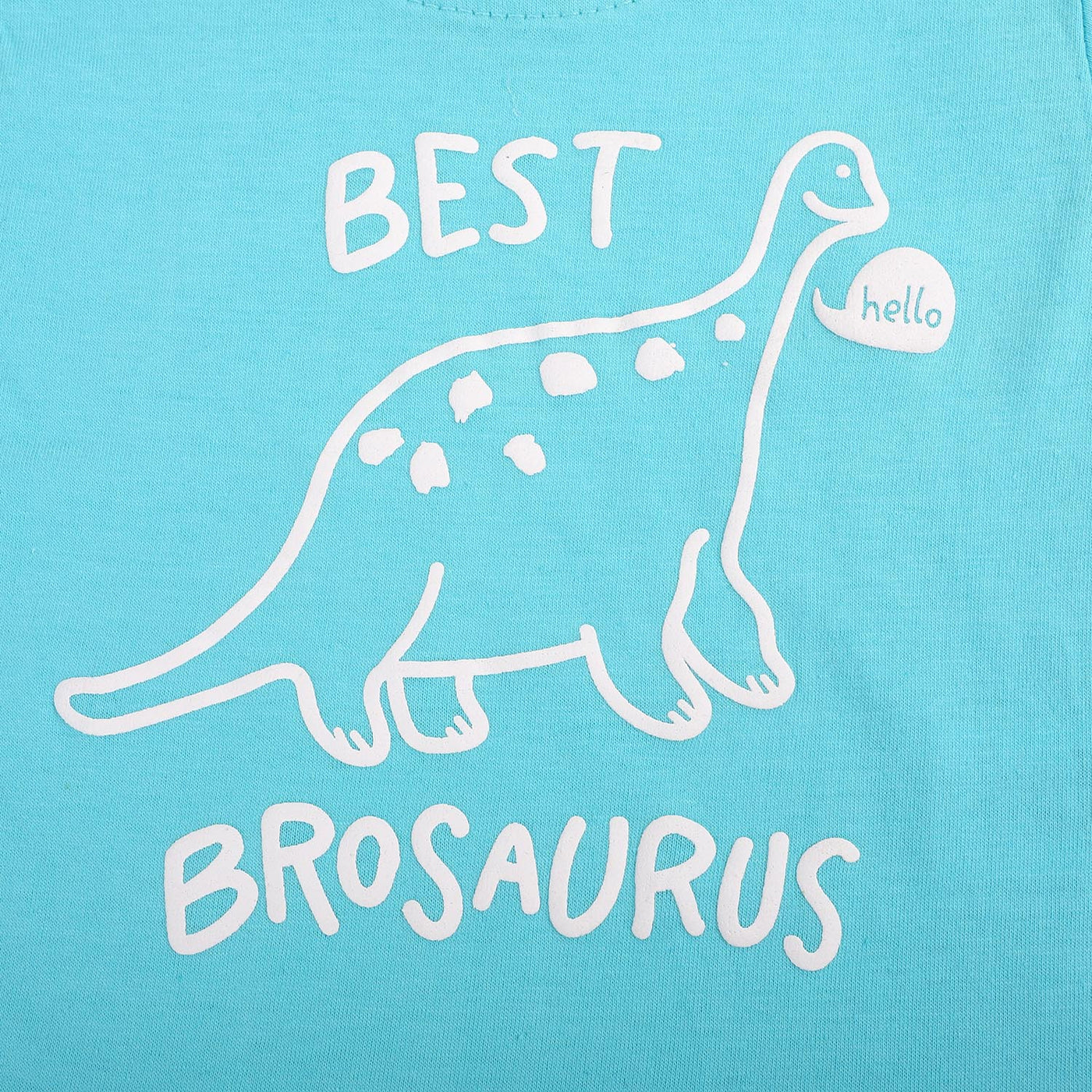 Infant Boys Cotton T-Shirt Barosaurus - Blue