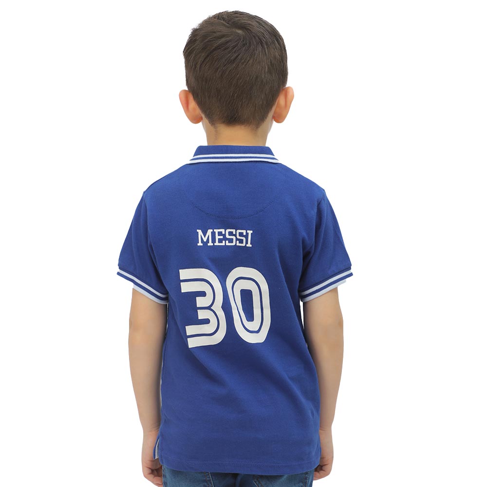 Boys Polo T-Shirt - S Blue