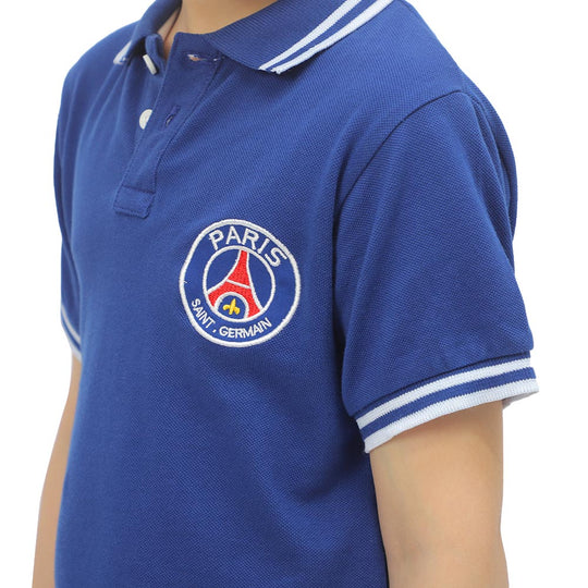 Boys Polo T-Shirt - S Blue