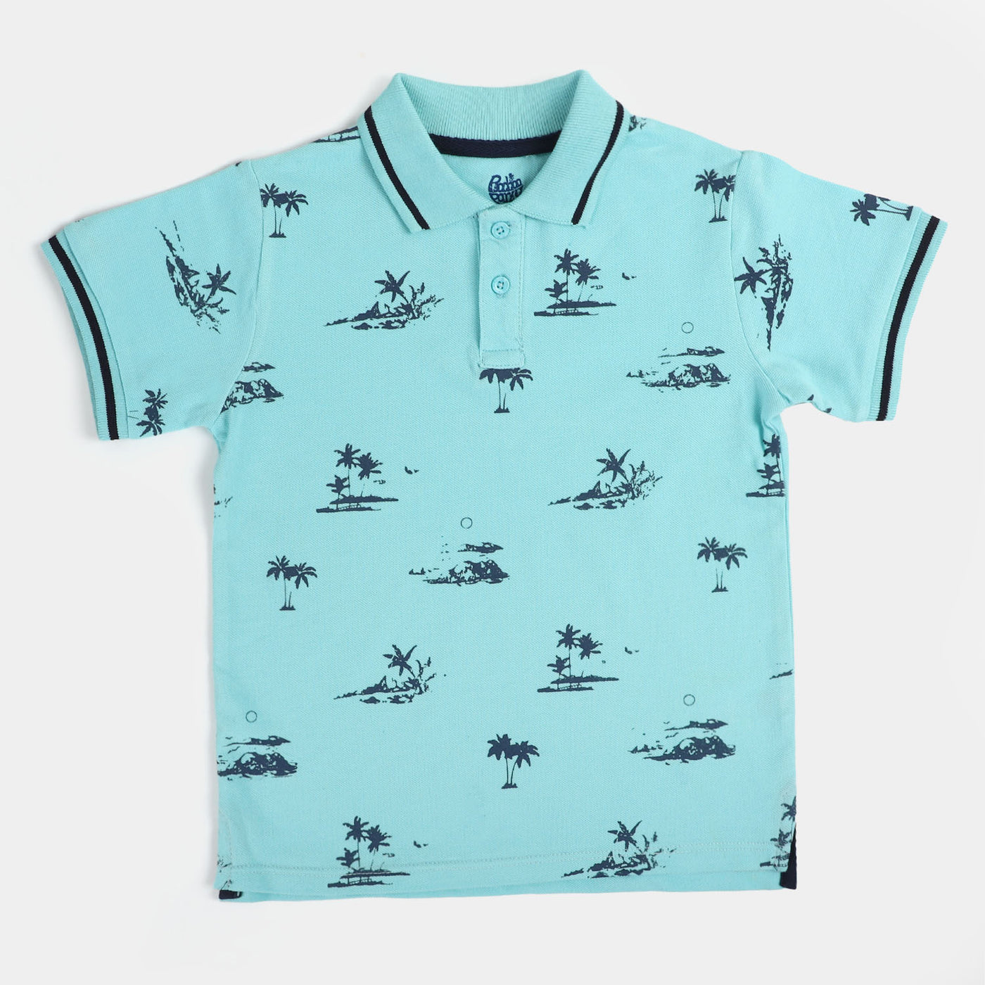 Boys Cotton Polo Summer - Sky Blue