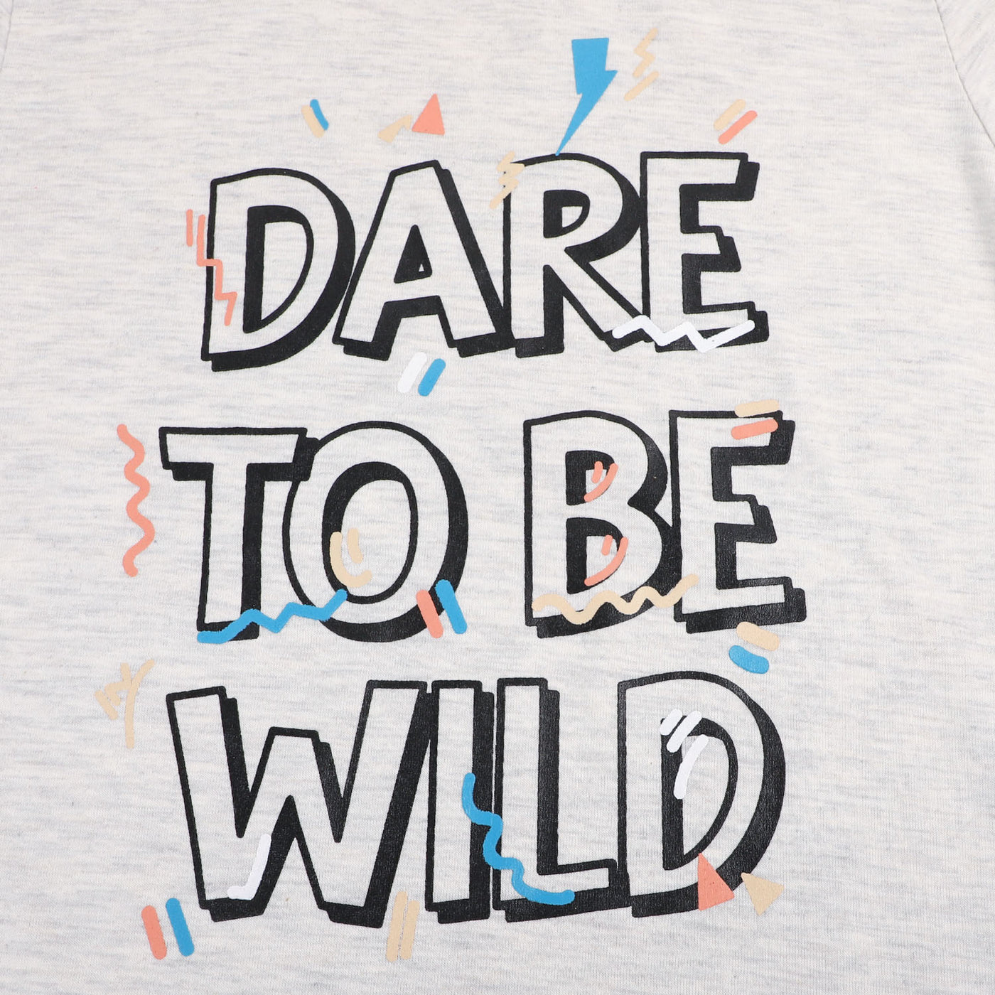 Boys Cotton T-Shirt Dare - Light Gray