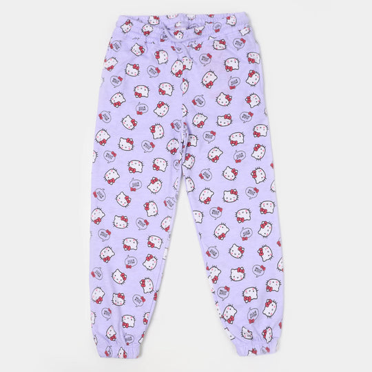 Girls Terry Pyjama Character - Light Purple