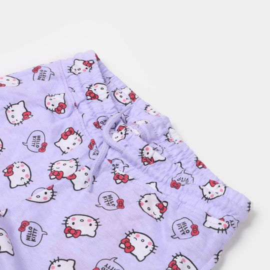 Girls Terry Pyjama Character - Light Purple