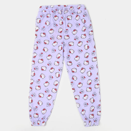 Girls Terry Pyjama Character - Light Purple