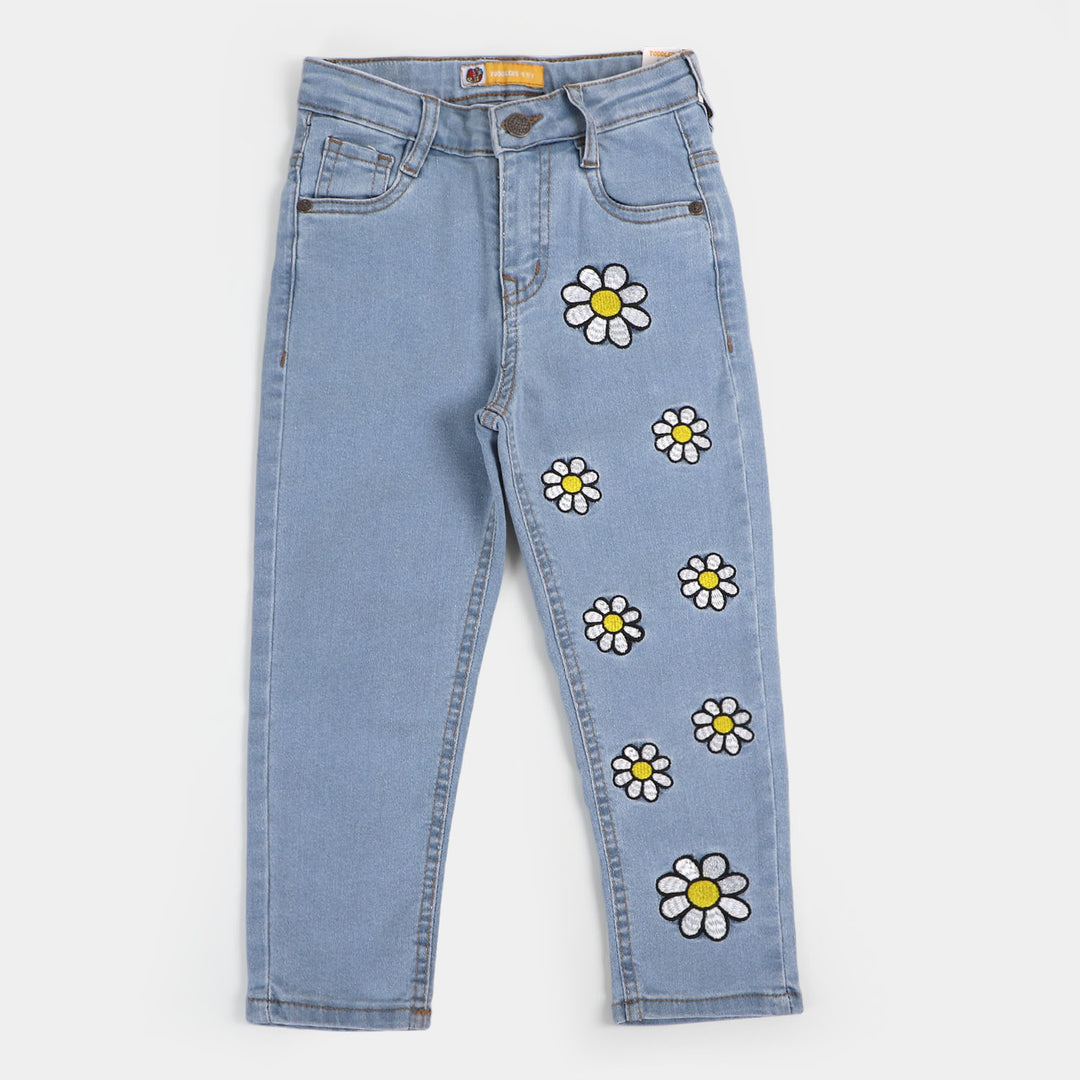 Girls Denim Pant Daisy - LIGHT BLUE