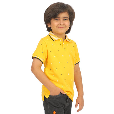 Boys Polo Pyramid - Yellow