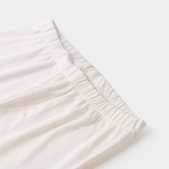 Girls Embroidered Tights Butterfly - Butter Cream