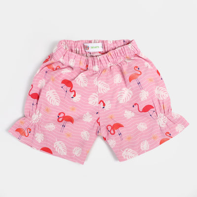 Infant Girls Woven Suit Flamingo - Pink