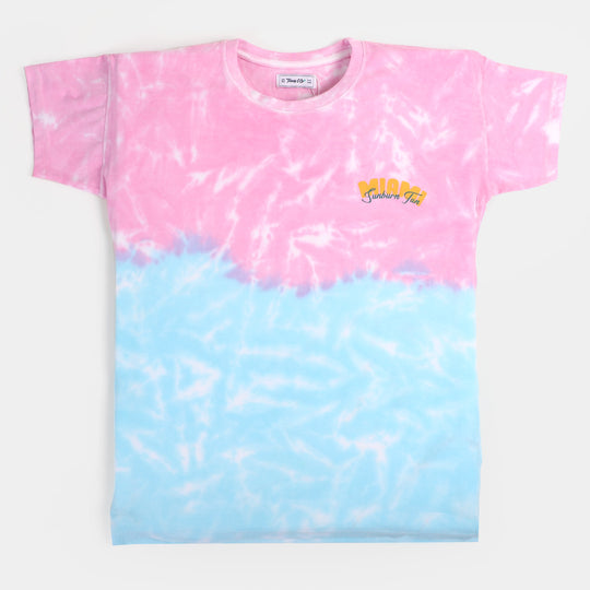 Teens Girls Cotton T-Shirt Miami - Multi