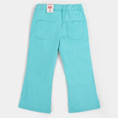 Girls Cotton Pant Awesome Today - SKY BLUE