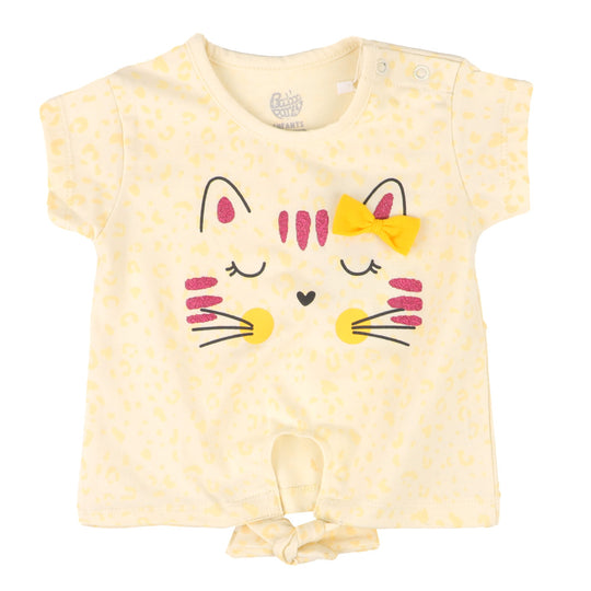 Infant Girls T-Shirt Cat - Papyrus