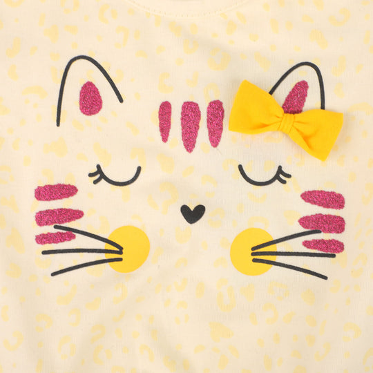 Infant Girls T-Shirt Cat - Papyrus