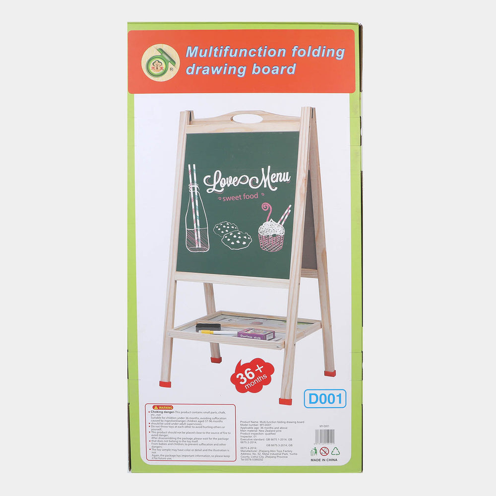 Wooden Double-sided Multifunctional Writing Drawing Board Large Bracket