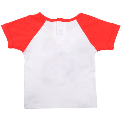 Infant Boys T-Shirt Rainbow Truck - White