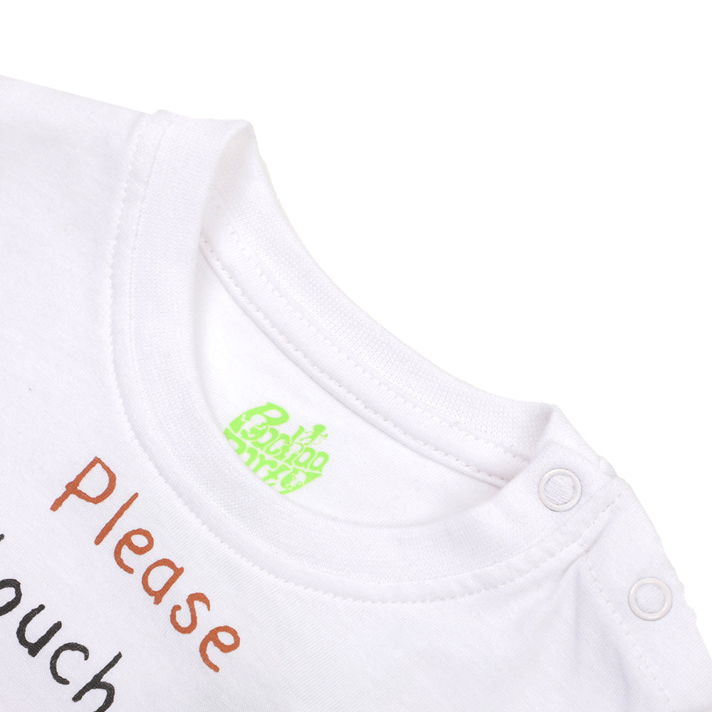 Infant Boys T-Shirt My Tail - White