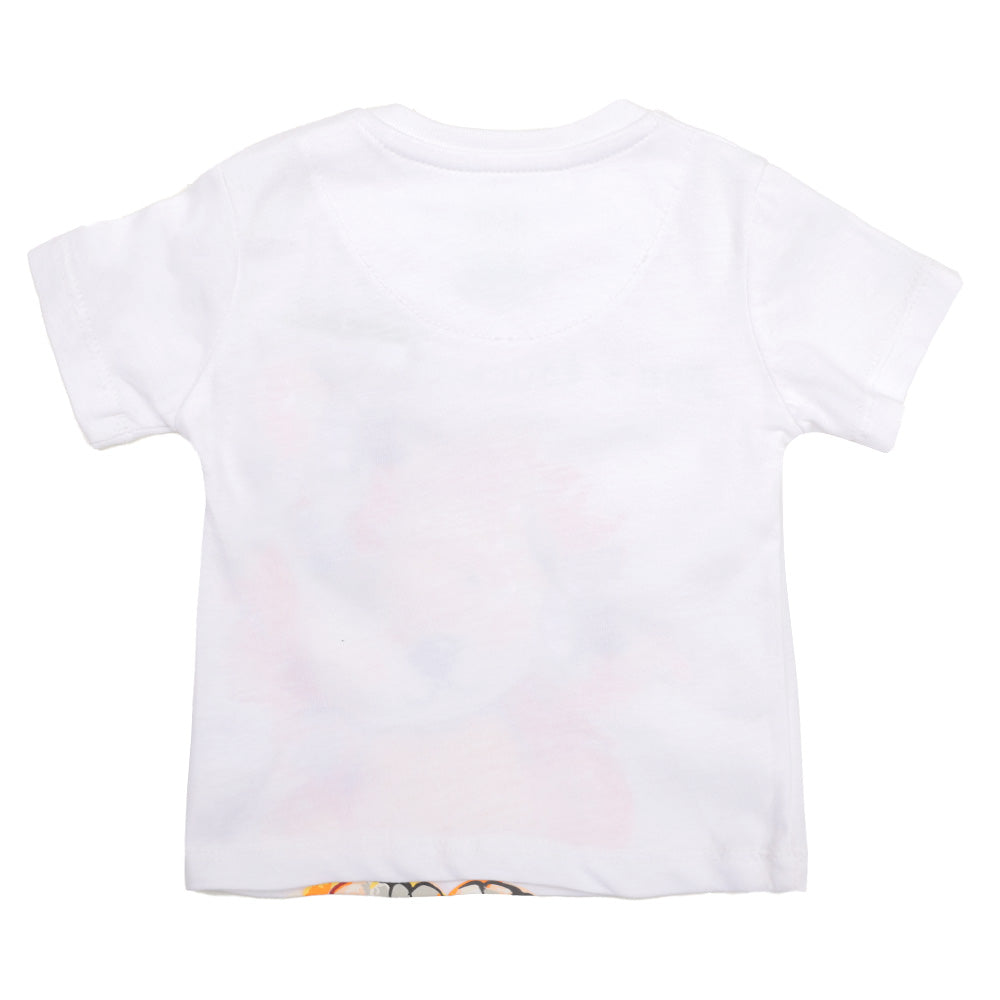 Infant Boys T-Shirt My Tail - White