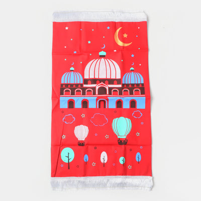 Kids Islamic Prayer Mat | 4Years | Red