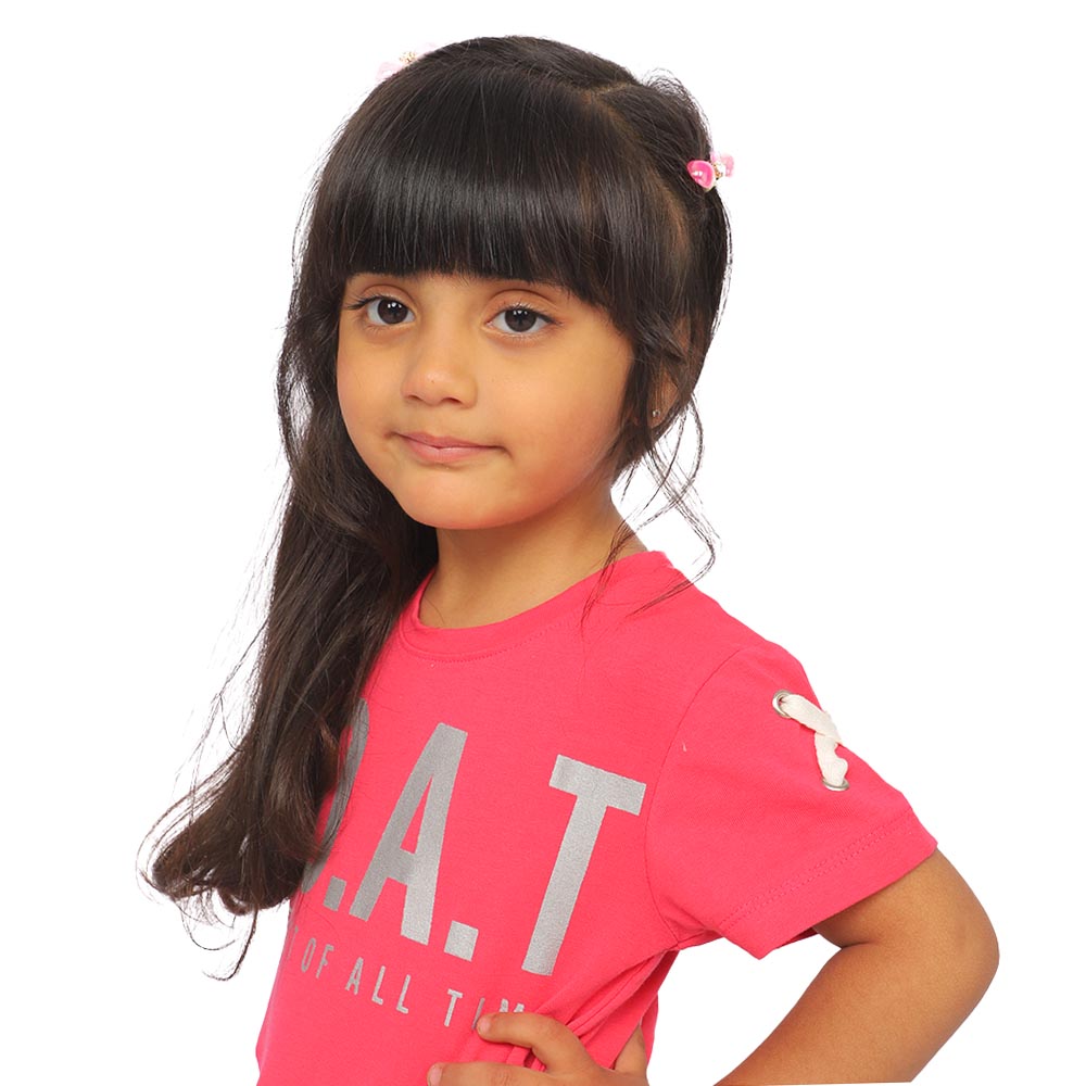 Girls T-Shirt G.O.A.T - Pink