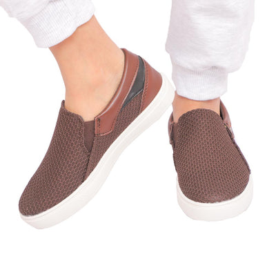 Casual Sneakers For Boys - COFFEE