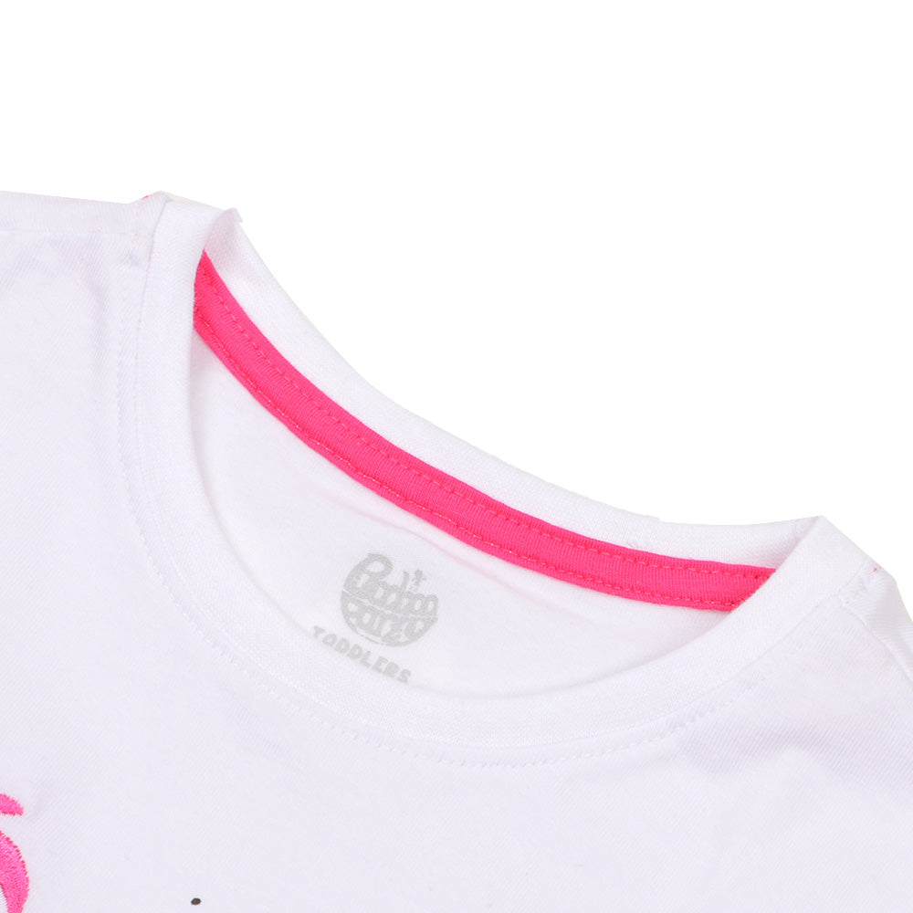 Girls T-Shirt Cool Summer - White