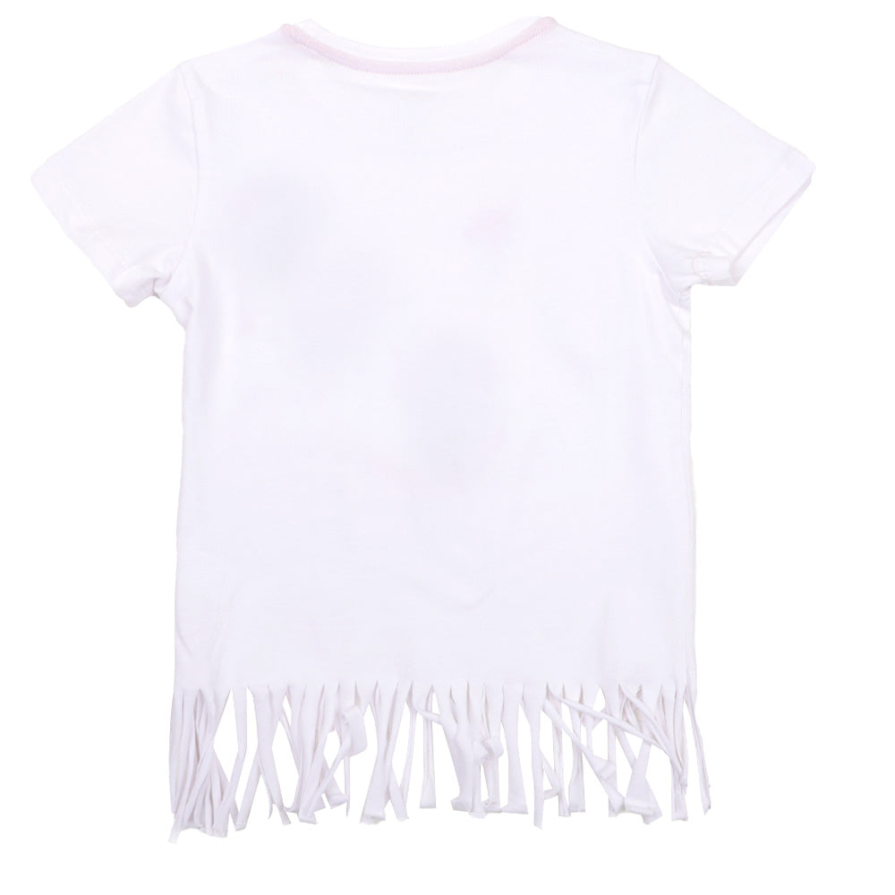 Girls T-Shirt Cool Summer - White