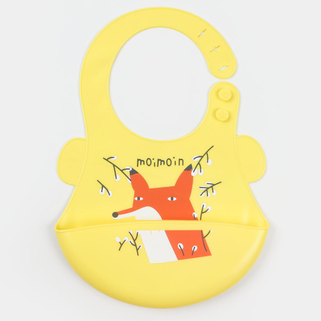 Silicone Food Catcher Bib | Yellow