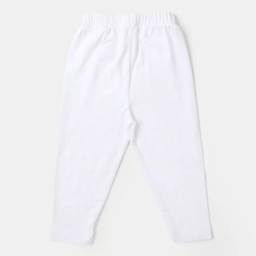 Boys Viscose Basic Pajama - White