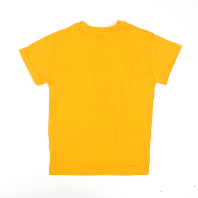 Keep Smiling T-Shirt For Boys - Yellow