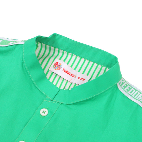 Boys Kurta Freedom - Green